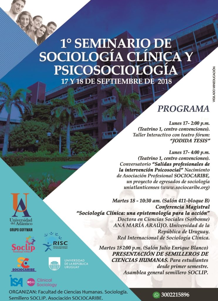 Asistir al evento seminario de sociología clínica y psicosociología